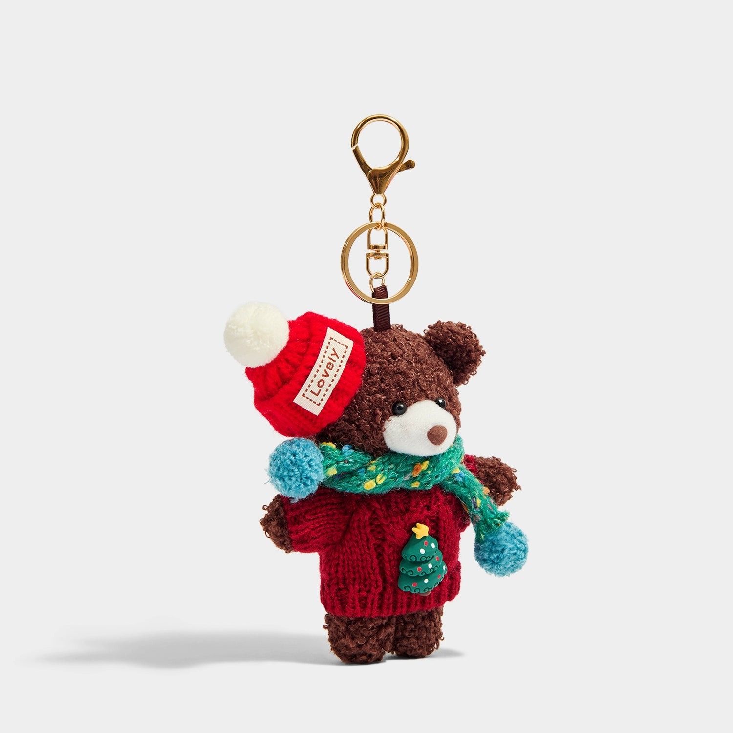 Adorable Kevinminler Red Sweater Bear Keychain Pendant Bag Charm Gift