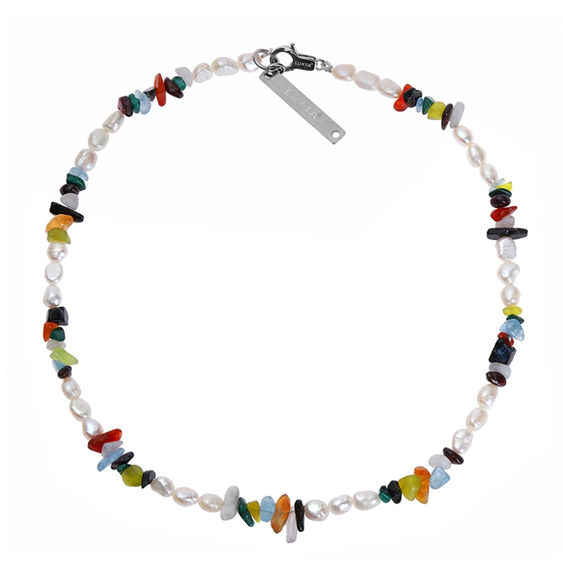 Genuine organic necklace from pearl hip-hop style, chain for key bag  for men and women