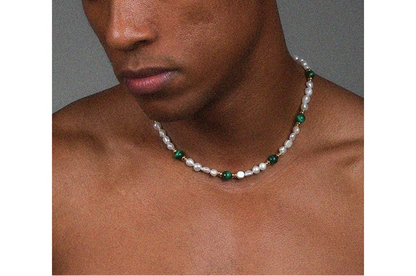 Genuine organic necklace from pearl hip-hop style, chain for key bag , American style, high-end