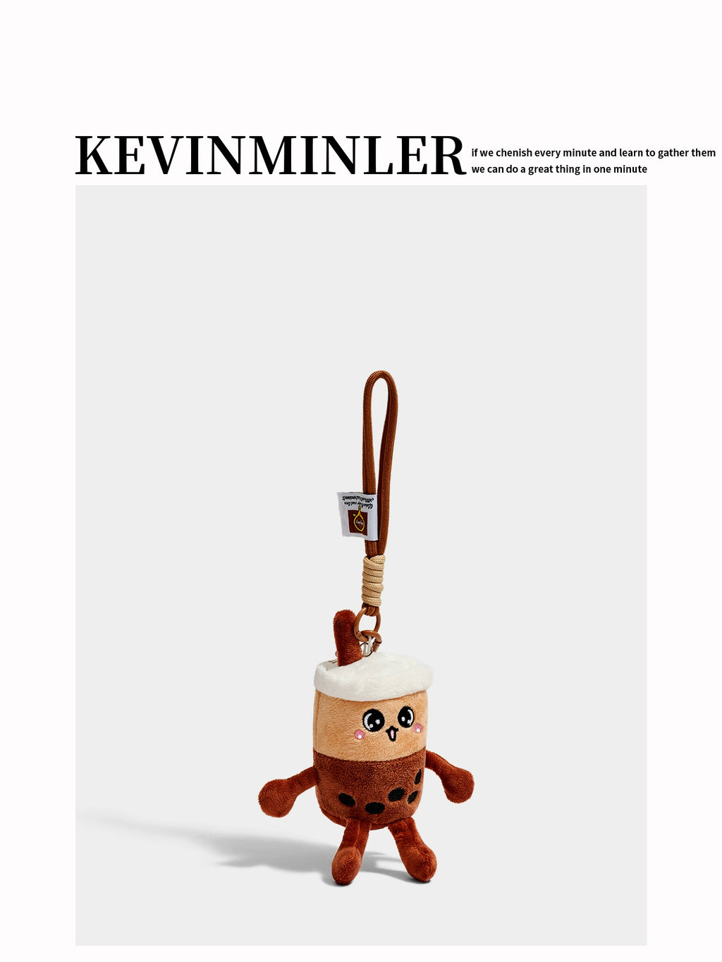 Charming Plush Pearl Milk Tea Cup Keychain – Adorable Bag Pendant Gift