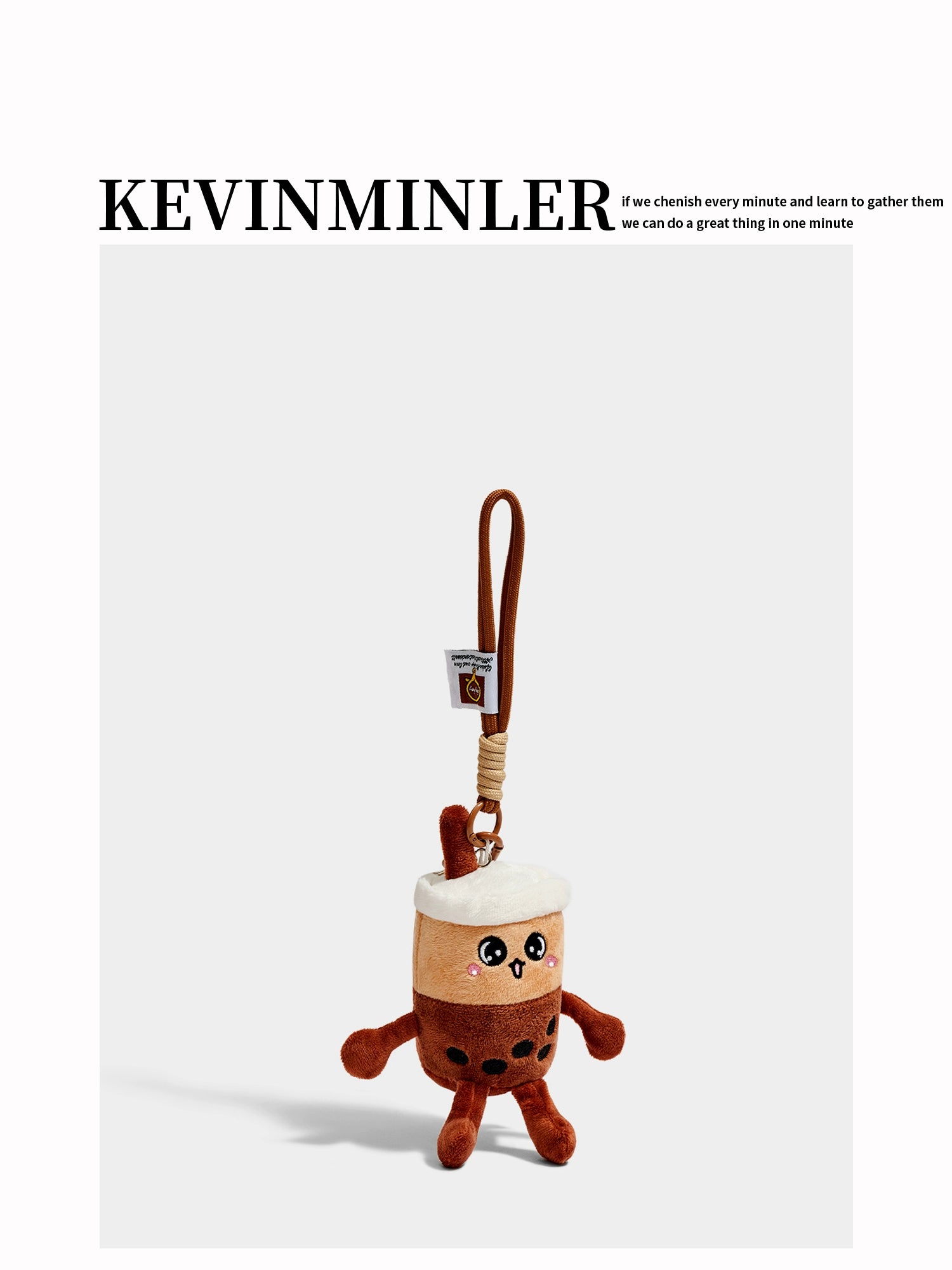 Charming Plush Pearl Milk Tea Cup Keychain – Adorable Bag Pendant Gift