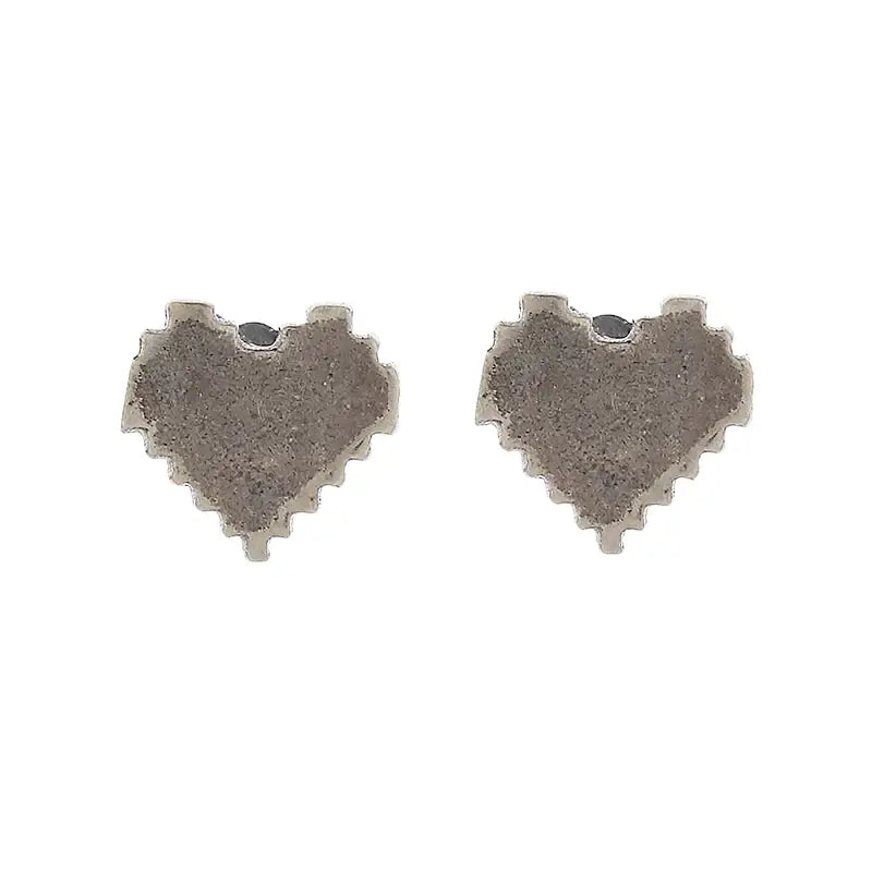 Retro design trend earrings for men and women for beloved, silver 925 sample