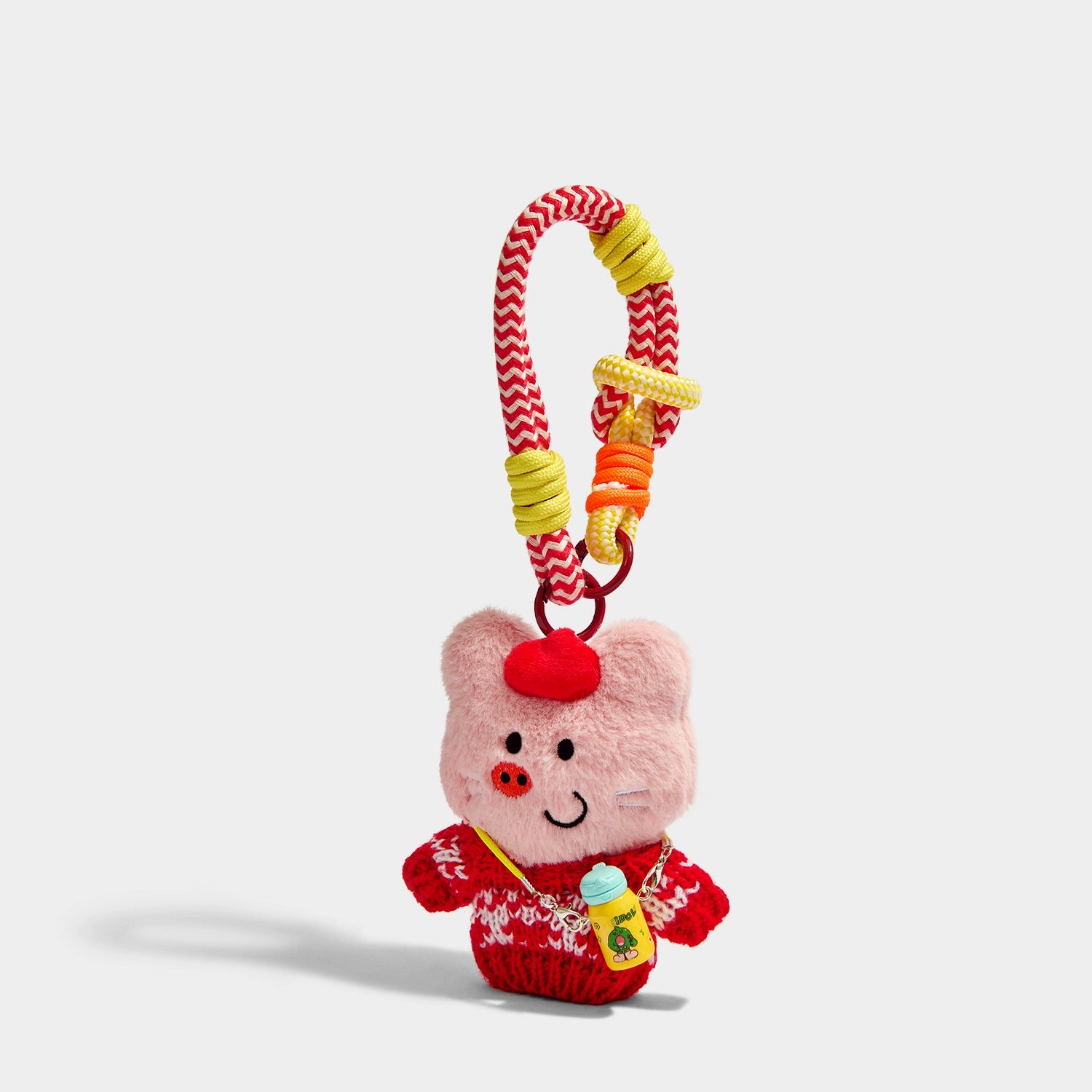 Cute Knitted Pig Plush Keychain Bag Charm – Adorable Christmas Birthday Gift Doll