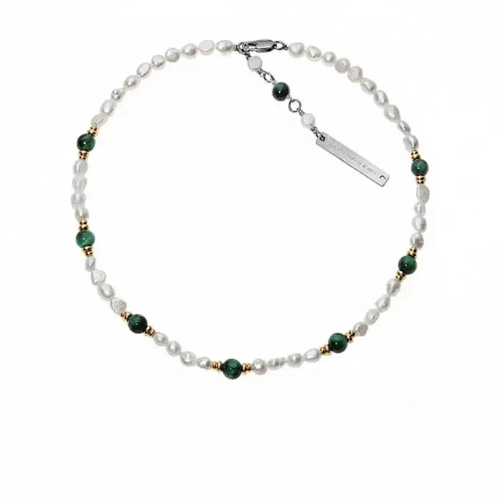 Genuine organic necklace from pearl hip-hop style, chain for key bag , American style, high-end