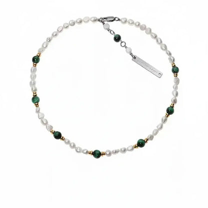 Genuine organic necklace from pearl hip-hop style, chain for key bag , American style, high-end