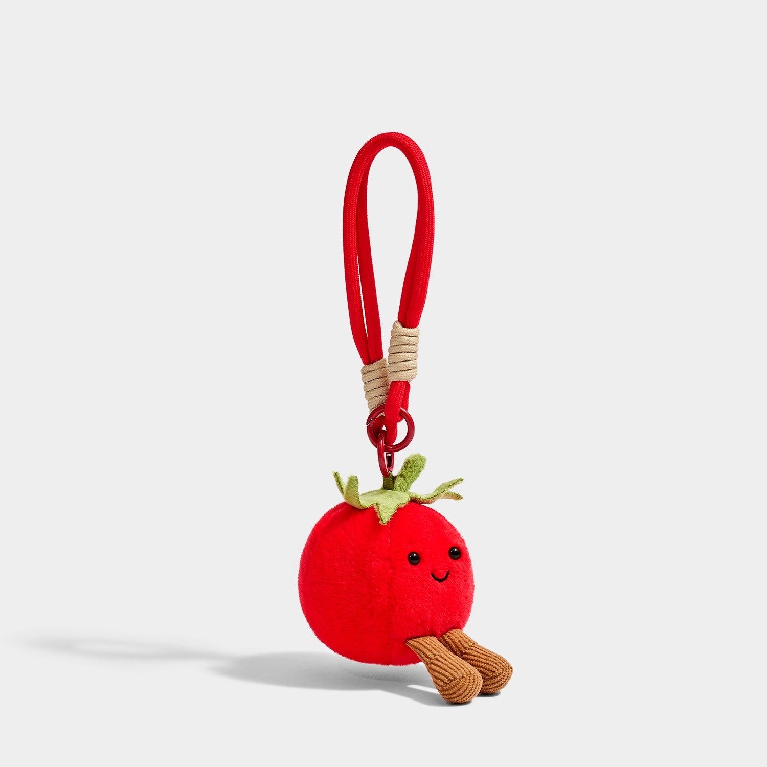 Adorable Mini Tomato Plush Keychain Pendant, Cute Bag Charm Decoration, Unique Birthday Gift