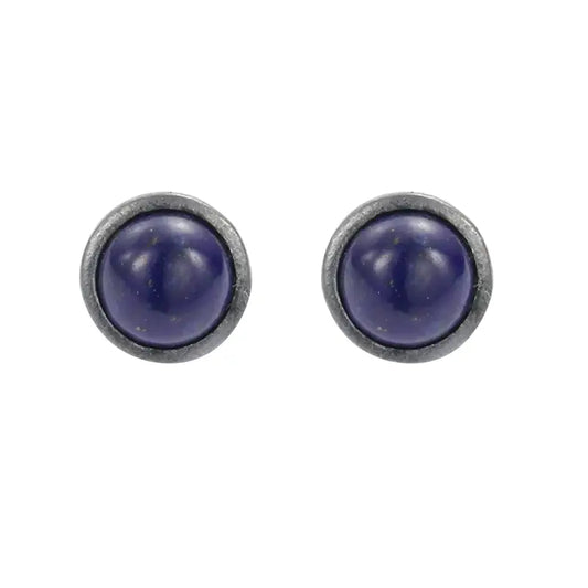 Retro organic universal earrings for men and women, silver 925 sample