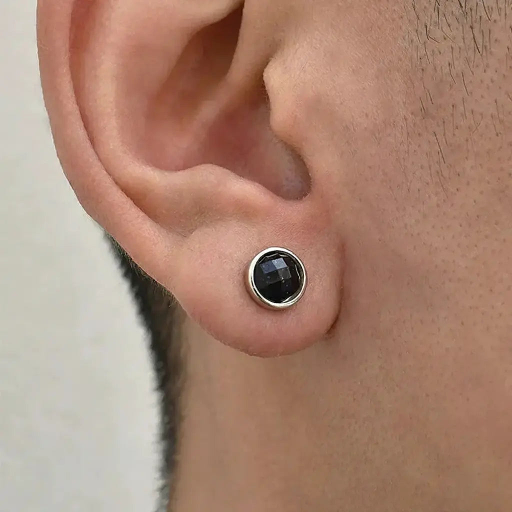 Trend universal earrings for men and women, silver 925 sample, simple and elegant design