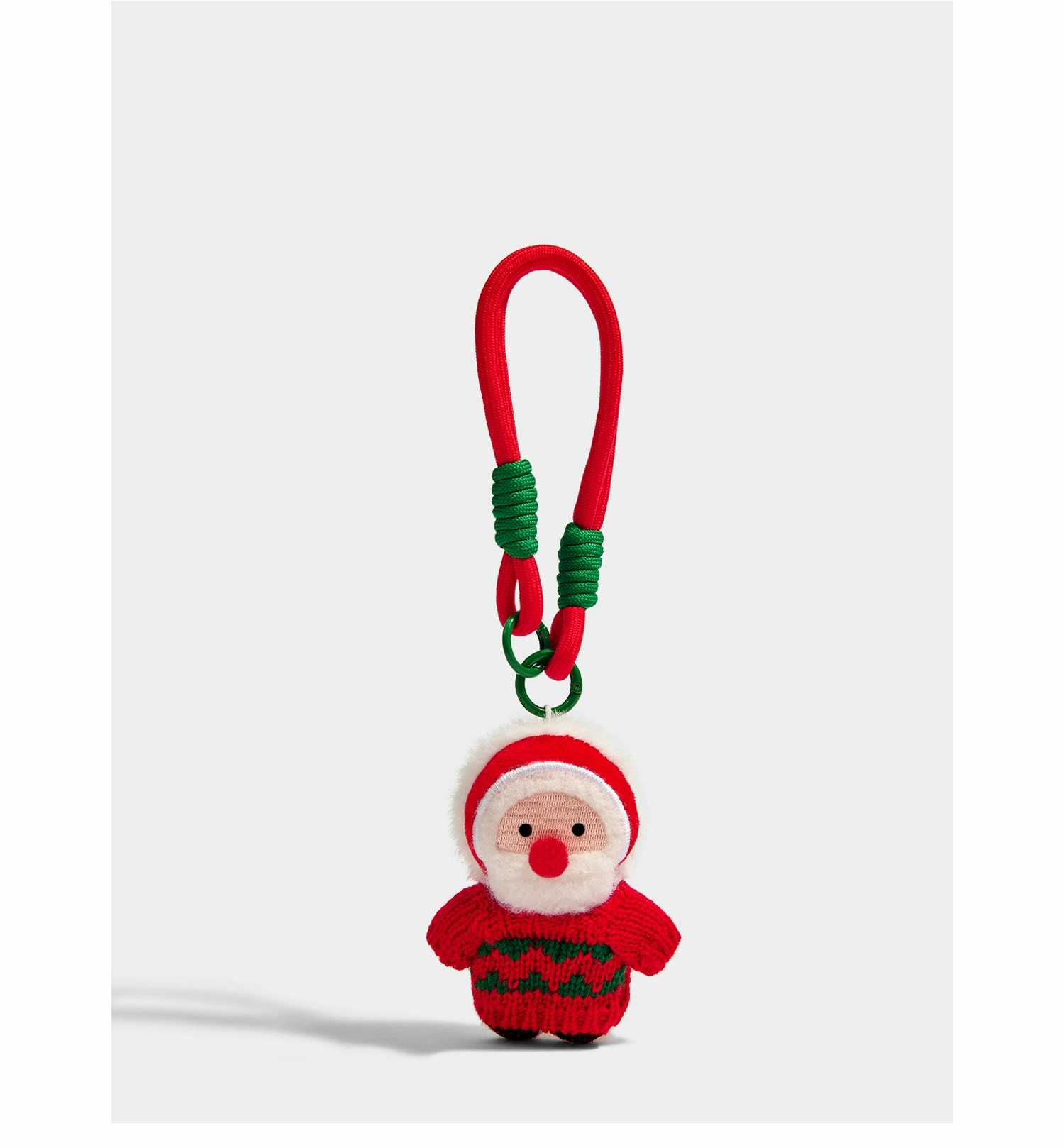 Charming Plush Santa & Friends Keychain Bag Charm - Festive Christmas Gift