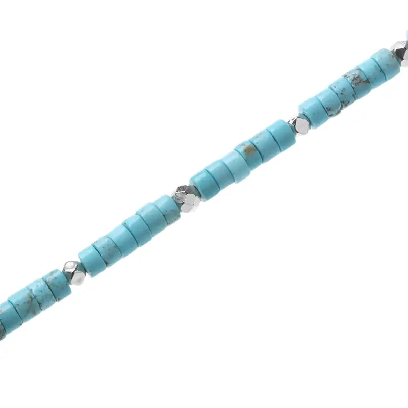 Turquoise bracelet, trend design chain for men and women, silver 925 sample, simple and elegant design