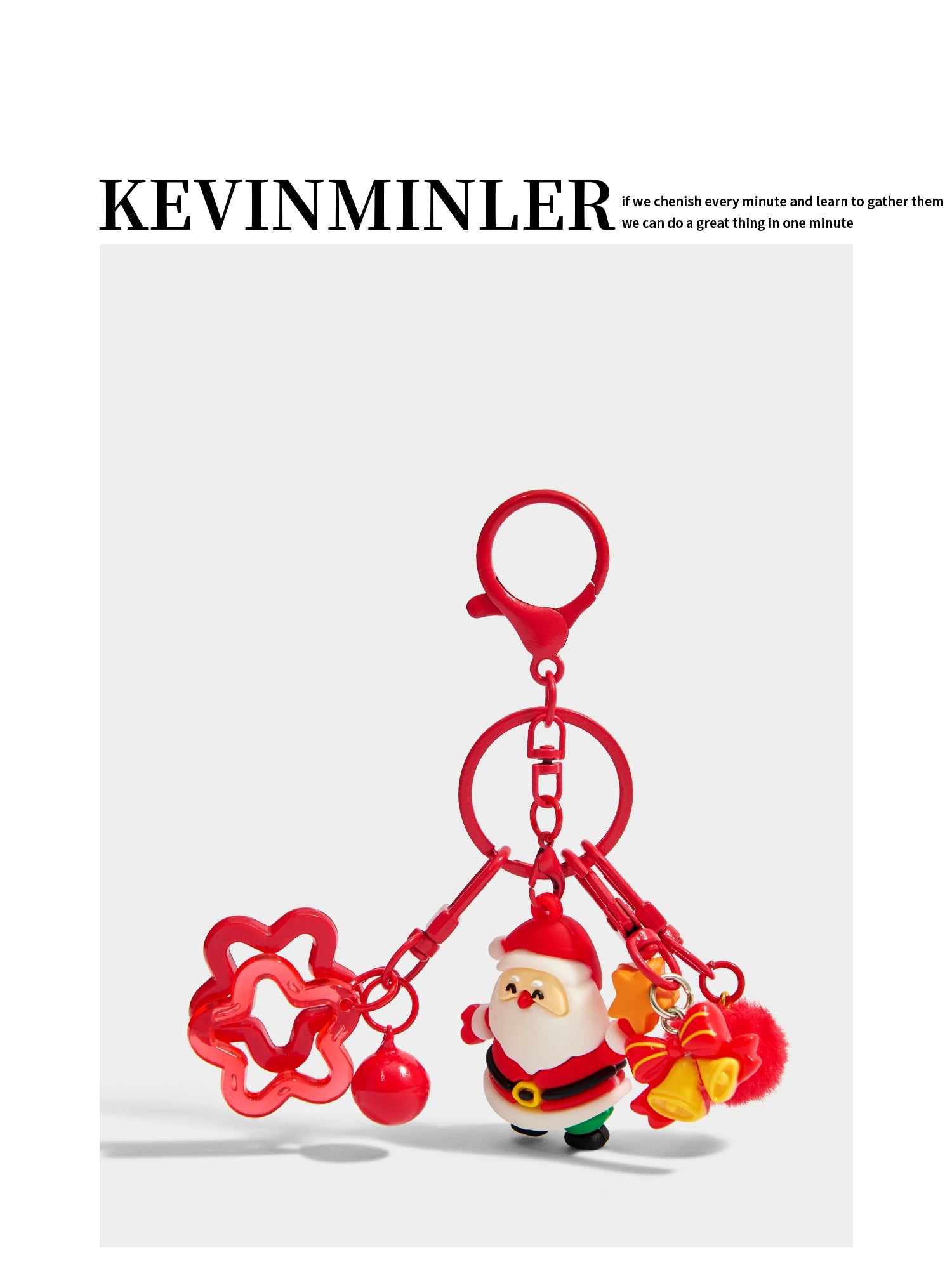 Charming Plush Santa Doll Keychain with Bell – Delightful Christmas Gift & Bag Pendant