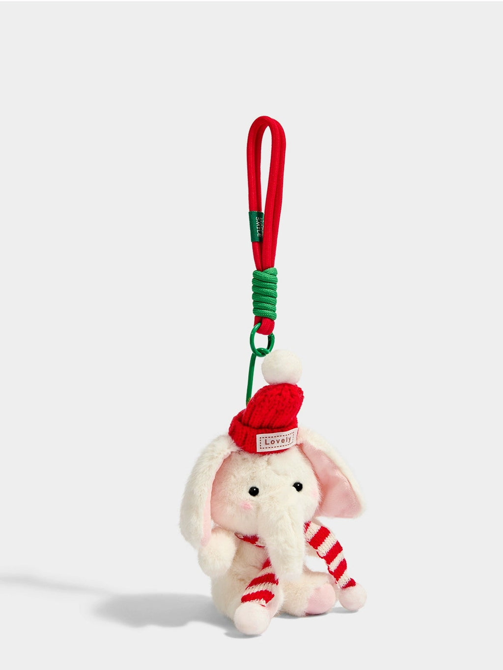Cute Plush Elephant Keychain Pendant Doll with Scarf - Perfect Gift