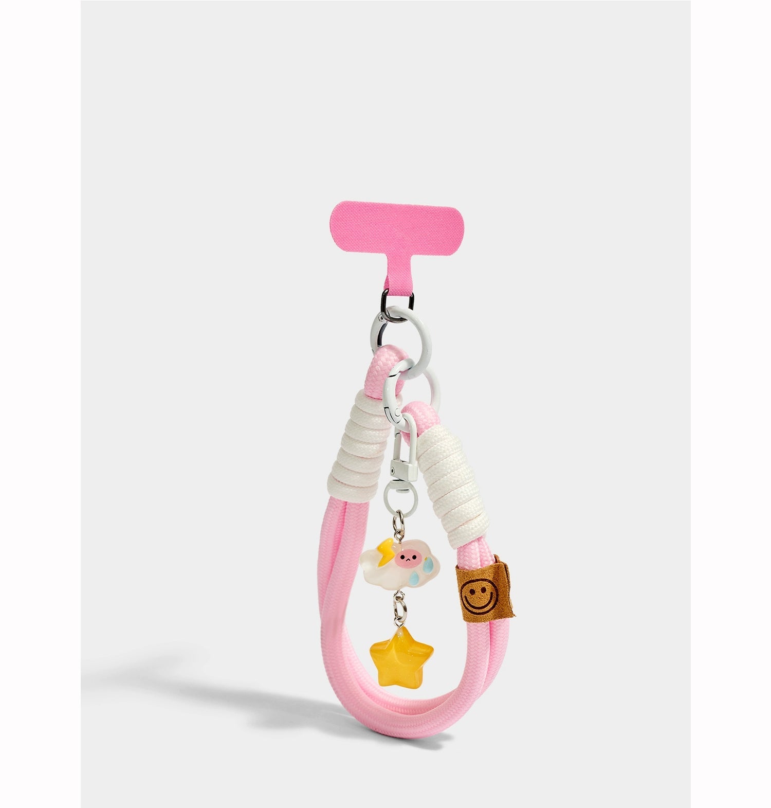 Cute Pink Star Mobile Phone Strap Keychain Bag Charm Pendant Gift Accessory