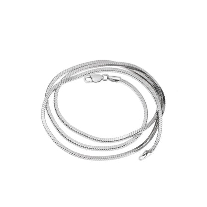 LUXTA Platinum necklace, chain for key bag , 925 sample silver, silver 925 sample, high-quality style