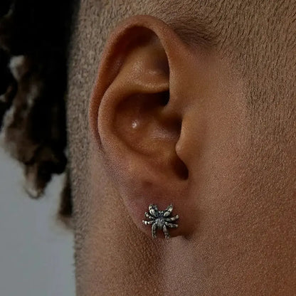 Retro trend earrings for men and women, silver 925 sample