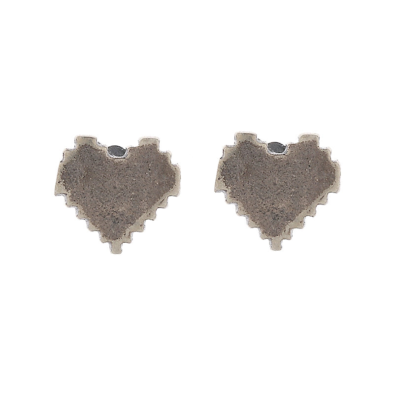 Retro design trend earrings for men and women for beloved, silver 925 sample
