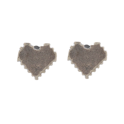 Retro design trend earrings for men and women for beloved, silver 925 sample