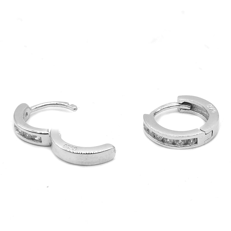 S925 Sterling Silver Diamond Leaf Earrings: Versatile Hip-Hop Style Statement