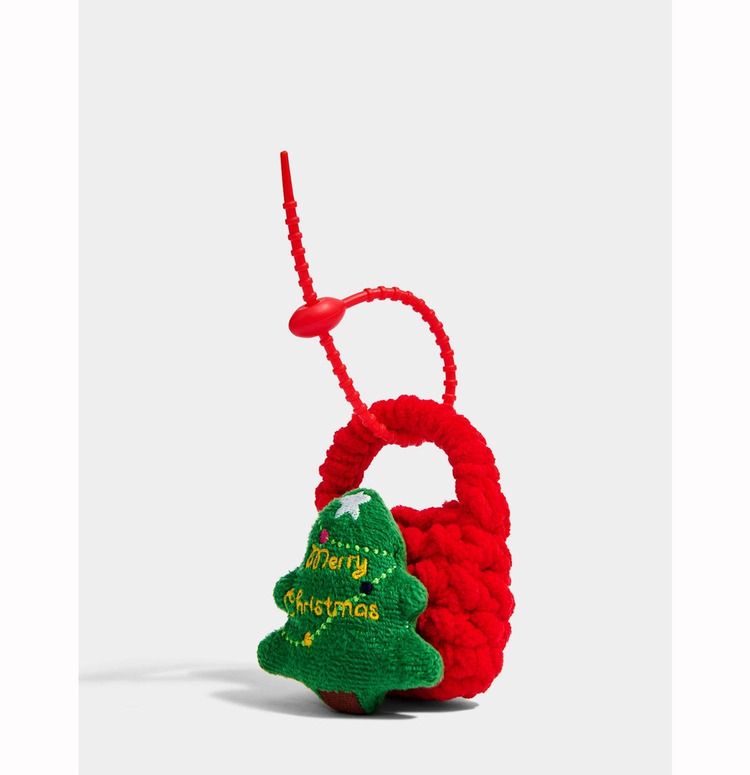Adorable Knitted Christmas Coin Purse Pendant for Keys or Headphones