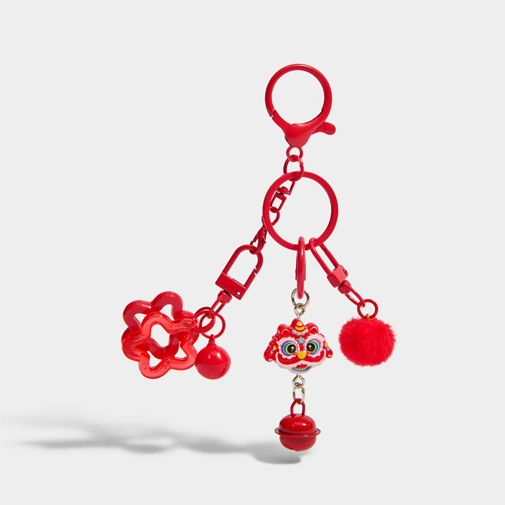 KEVINMINLER Creative Star Lion Bell Keychain Pendant Christmas Birthday Gift