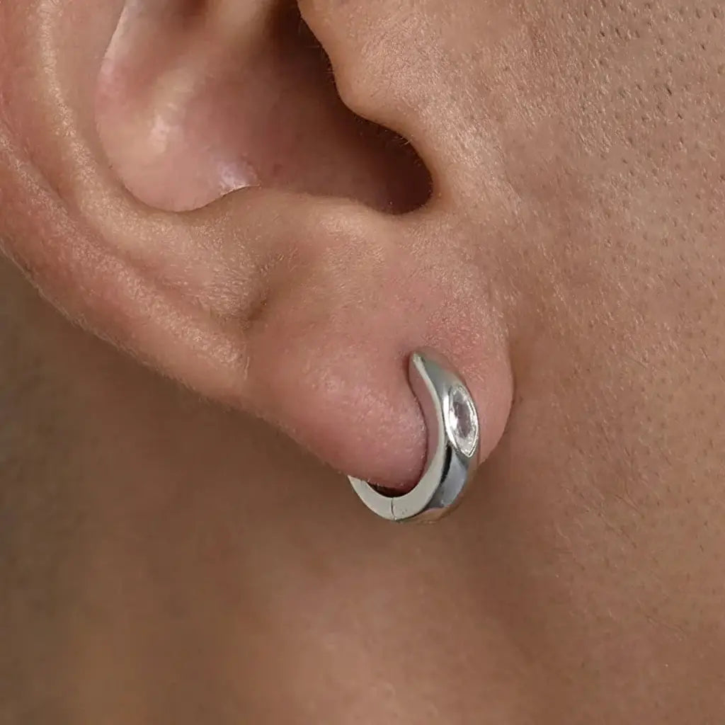 S925 Sterling Silver Zircon Eye of Horus Earrings: Unisex European Street Style