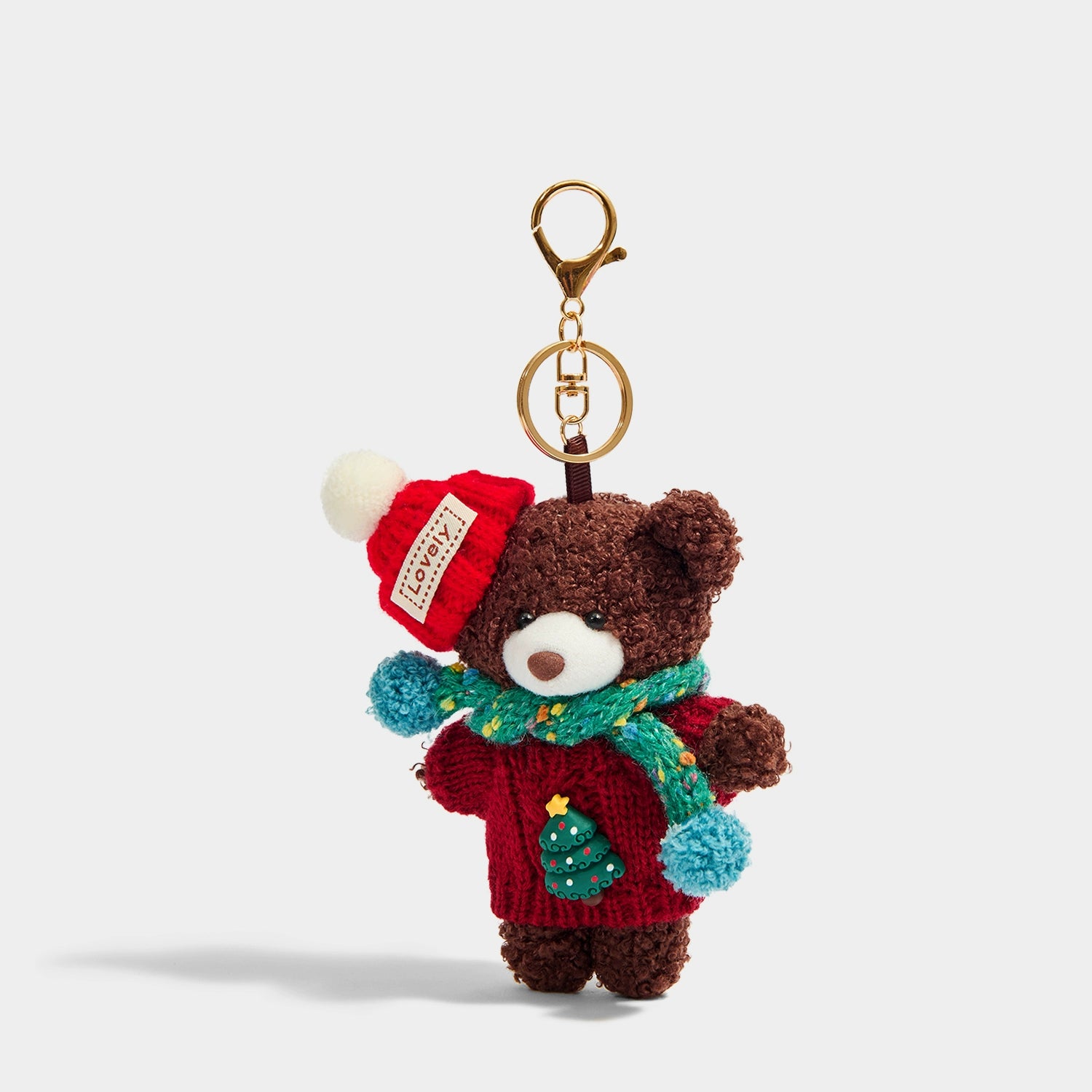 Adorable Knitted Sweater Bear Keychain & Pendant – Unique Christmas Birthday Gift