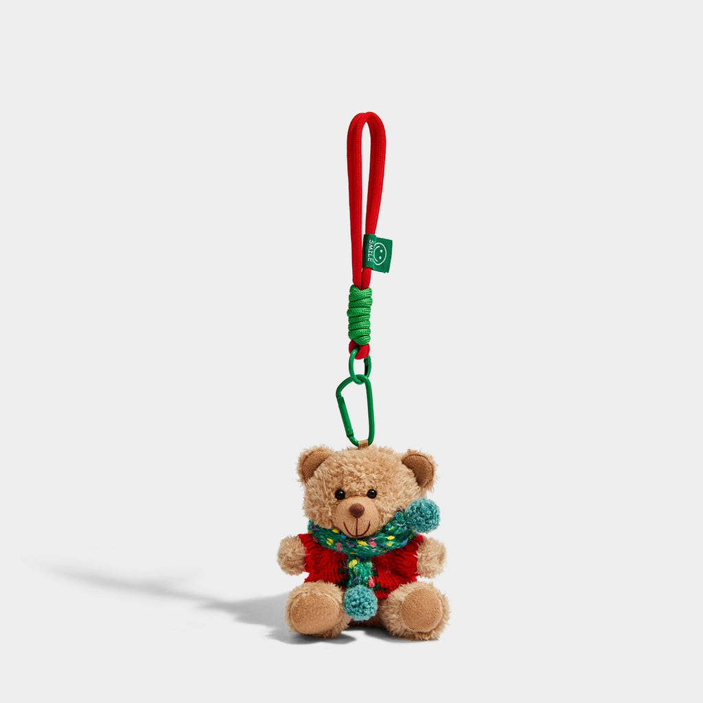 Charming Knitted Bear Pendant Keychain: Cute Christmas & Birthday Gift Decoration