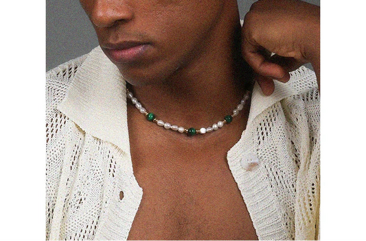 Genuine organic necklace from pearl hip-hop style, chain for key bag , American style, high-end