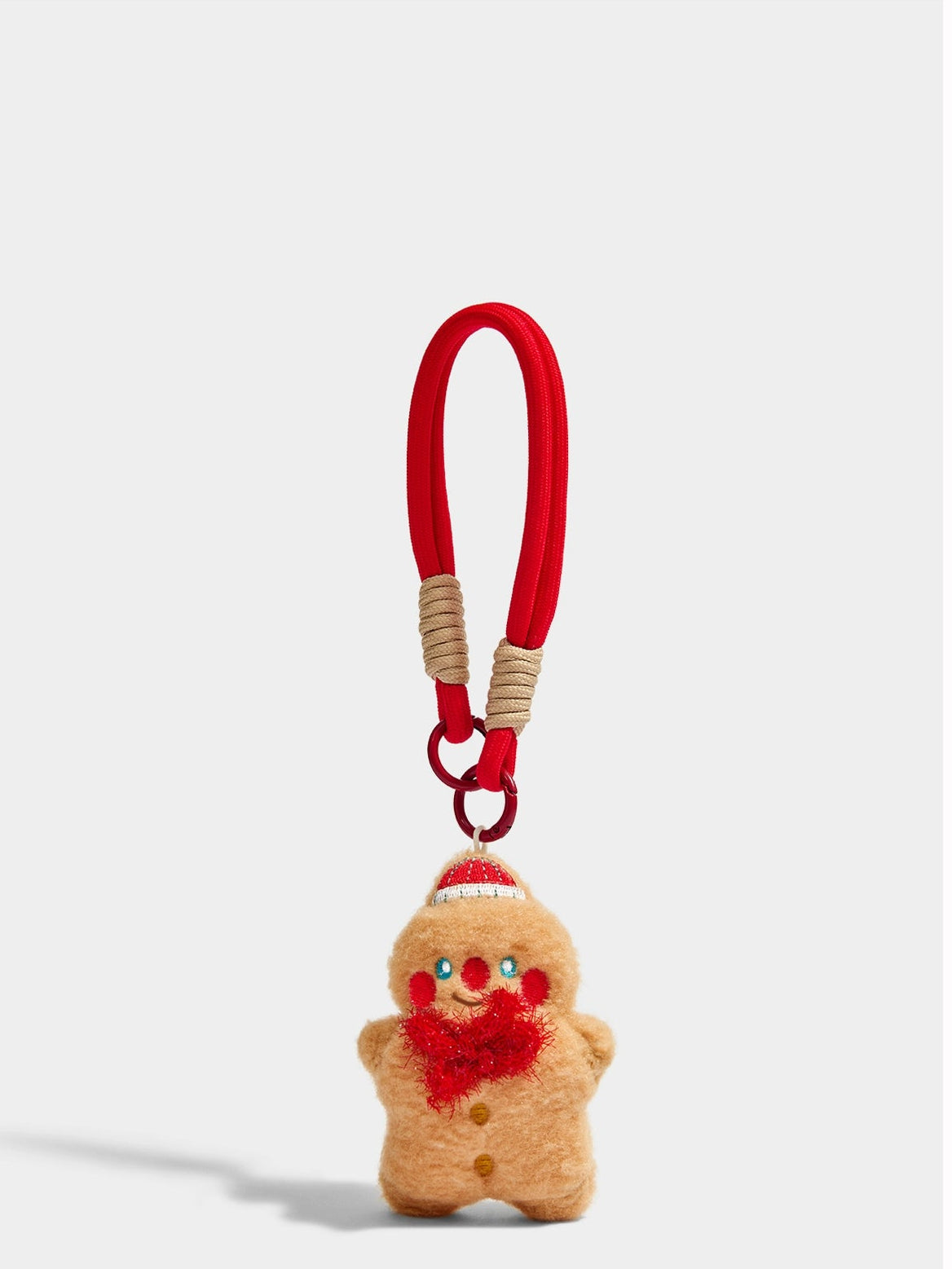 Charming Plush Santa & Friends Keychain Bag Charm - Festive Christmas Gift