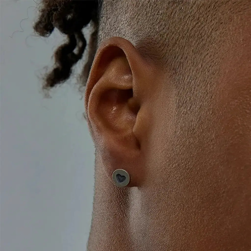 Retro trend universal earrings for beloved for men and women, silver 925 sample