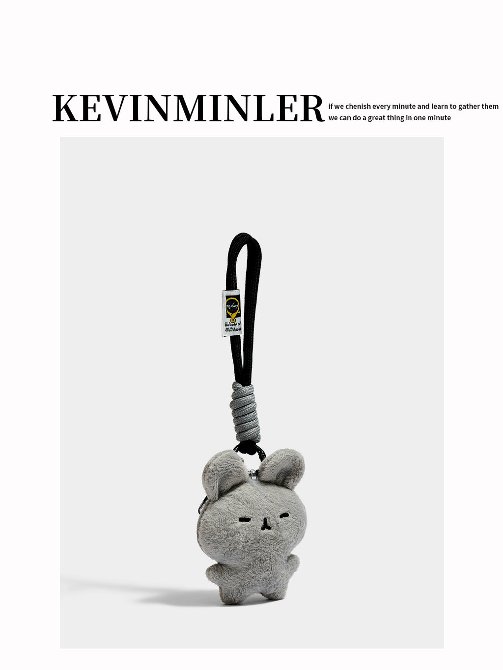 Adorable Grey Squirrel Plush Keychain Bag Charm – Cute Present for All Ages