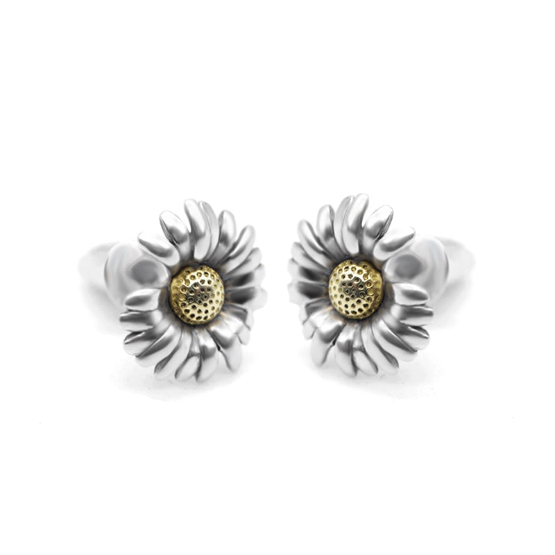 Daisy Earring S925 Pure silver daisy earmus