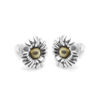 Daisy Earring S925 Pure silver daisy earmus
