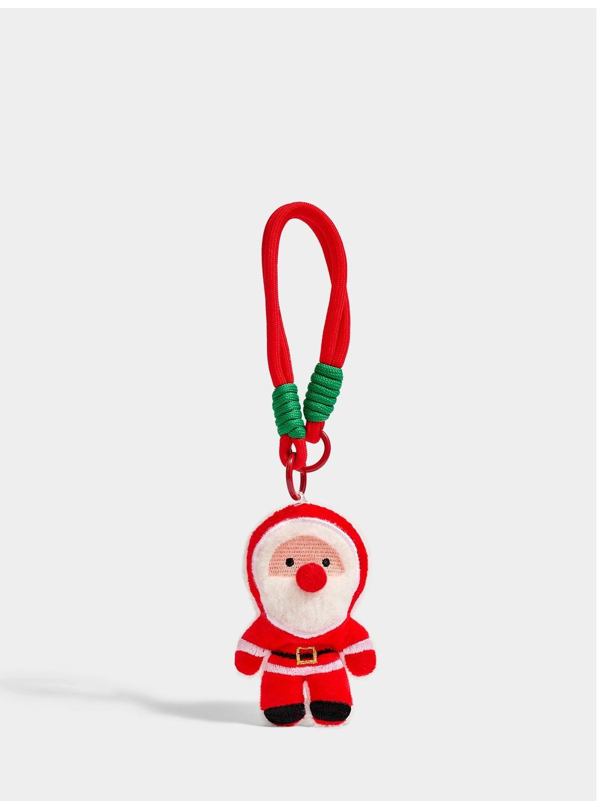 Charming Plush Santa & Friends Keychain Bag Charm - Festive Christmas Gift