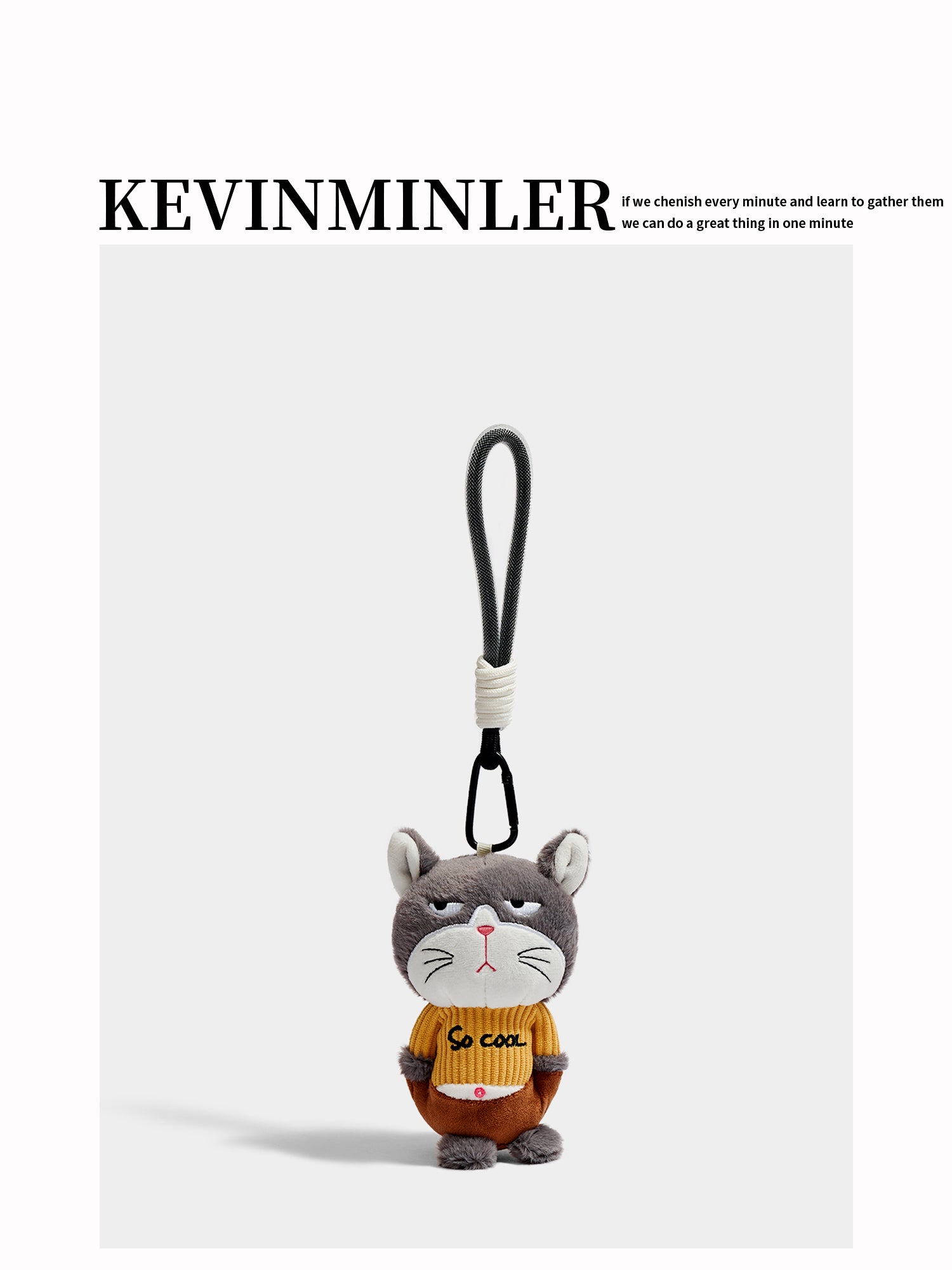 Adorable KEVINMINLER Cute Panda Bear Keychain Doll Pendant Bag Charm Gift