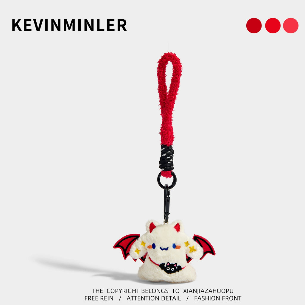 Cute Devil Bat Keychain Charm - Unique Christmas Birthday Bag Pendant Gift
