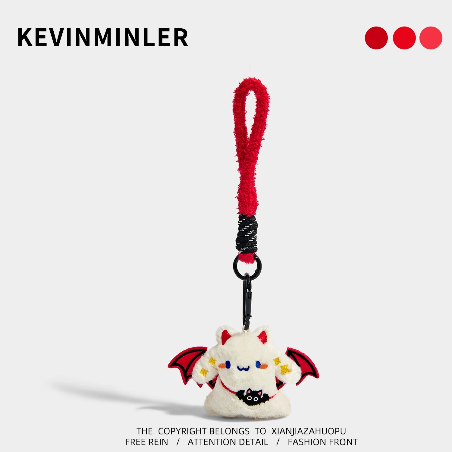 Cute Devil Bat Keychain Charm - Unique Christmas Birthday Bag Pendant Gift