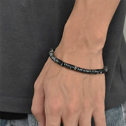 Retro trend design bracelet stainless steel for men and women for beloved, simple and elegant design