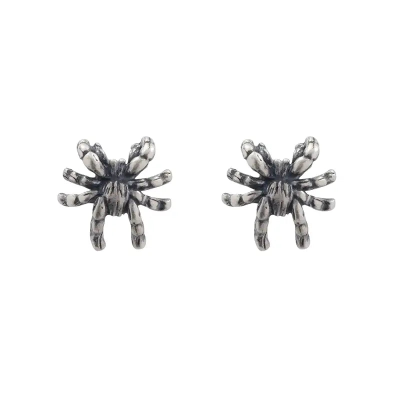 Retro trend earrings for men and women, silver 925 sample