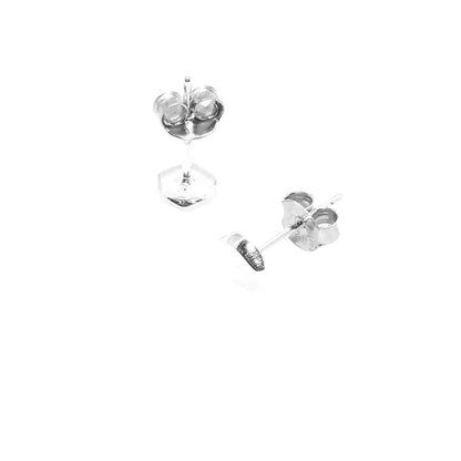 S925 Sterling Silver Pentagon Stud Earrings – Unisex Modern Minimalist Geometric Design