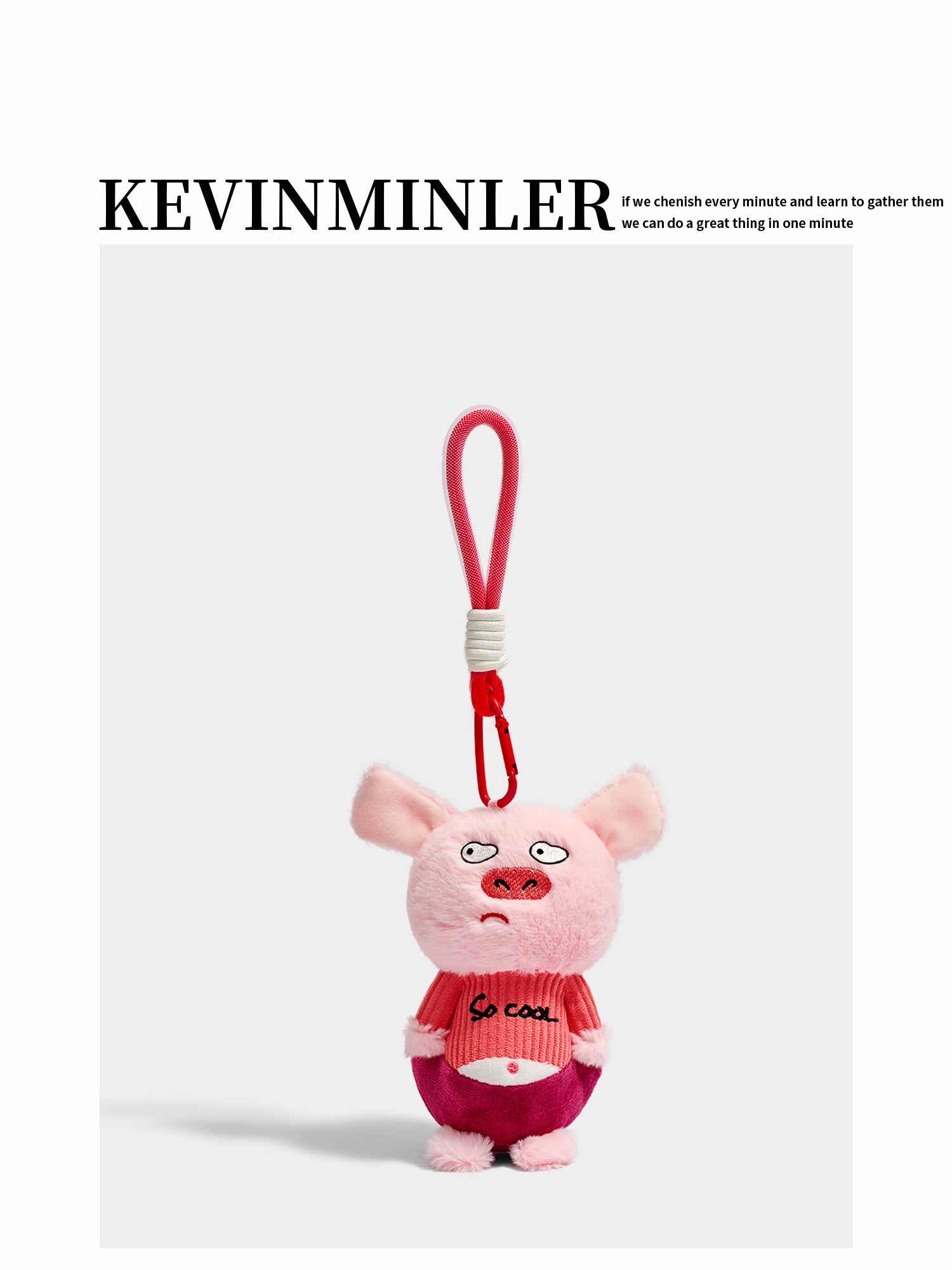 Adorable KEVINMINLER Cute Panda Bear Keychain Doll Pendant Bag Charm Gift