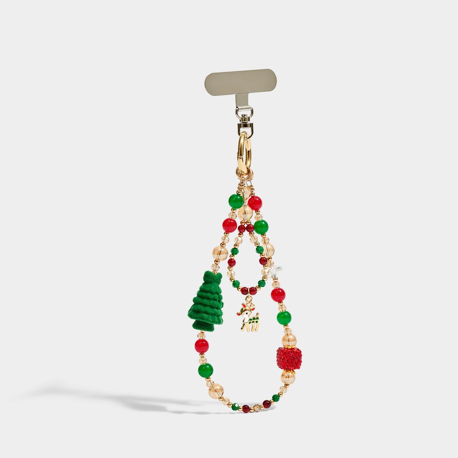 KEVINMINLER Christmas Reindeer Elk Pendant Keychain Bag Charm Phone Ornament Gift