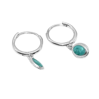 S925 Sterling Silver Starry Sky Hoop Earrings, Unisex Luxury 9mm Design