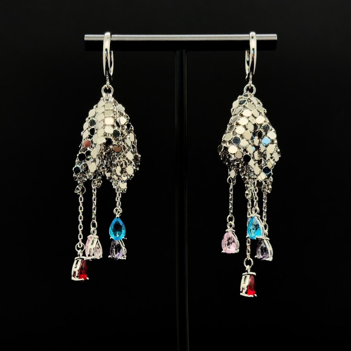 Art Deco Sequin Tassel Earrings