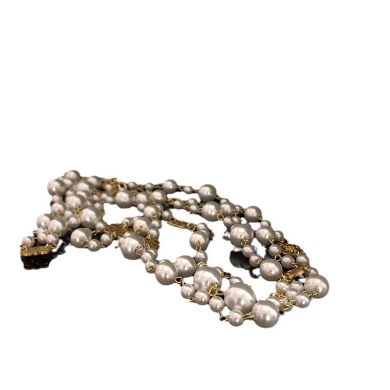 Luxury Vintage Multi-Layer Pearl Sweater Necklace