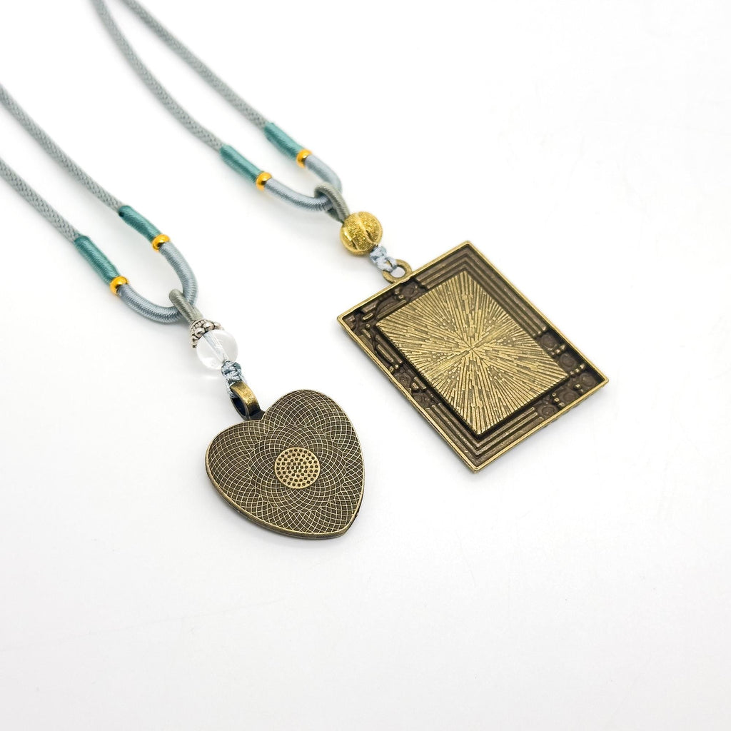 GIFTEEO Art Deco "Adriatique" | Art Deco Geometric Symmetry Gilded Necklace - Handcrafted Luxury Jewelry