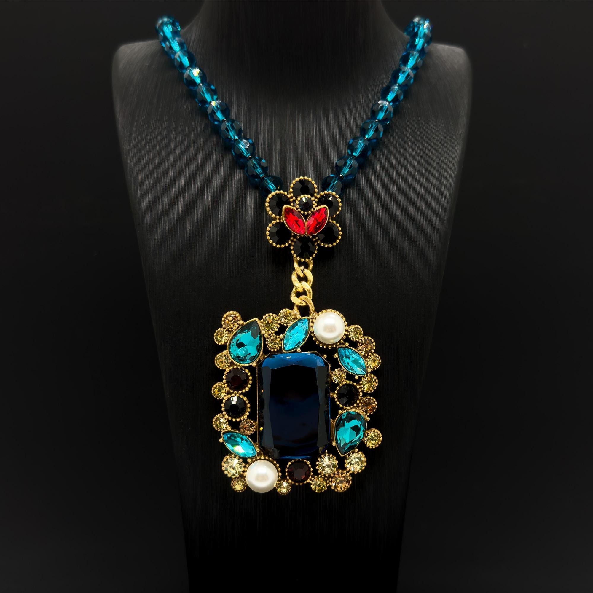 GIFTEEO Art Deco "Améthyste II" | Victorian Romanticism Ornate Gold Necklace - Handcrafted Luxury Jewelry