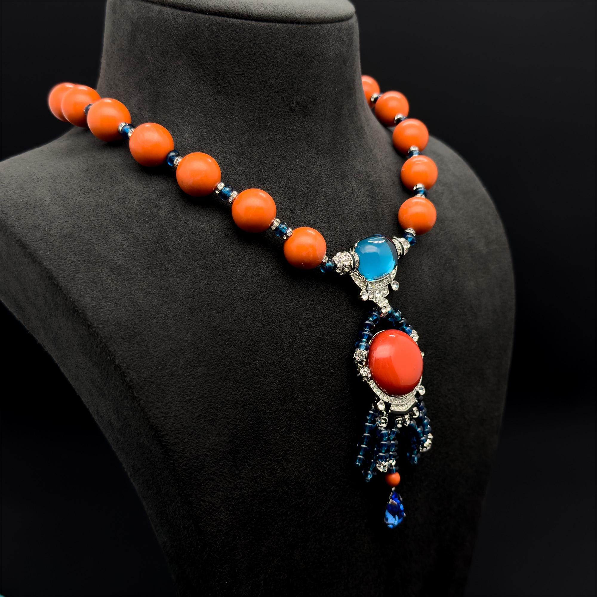 GIFTEEO Art Deco "Aphrodite" | Art Deco Geometric Symmetry Statement Necklace - Handcrafted Luxury Jewelry