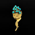 GIFTEEO Art Deco "Aristocrate II" | Victorian Romanticism Ornate Statement Brooch - Handcrafted Luxury Jewelry