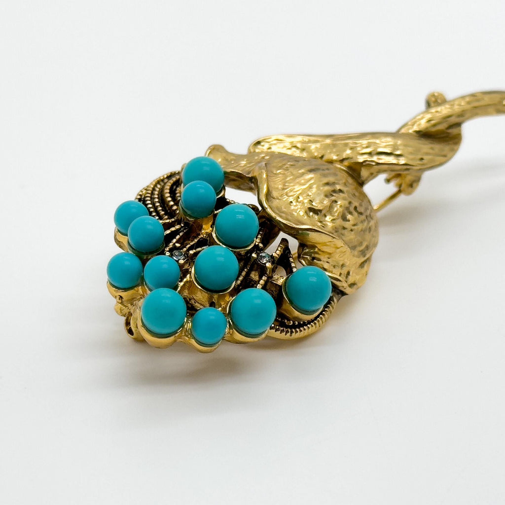 GIFTEEO Art Deco "Aristocrate II" | Victorian Romanticism Ornate Statement Brooch - Handcrafted Luxury Jewelry